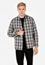 thumb-Afficher les détails de Chemise À Manches Longues Noir Regular Fit Plaid Ratière Homme