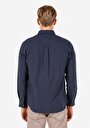 thumb-Afficher les détails de Chemise À Manches Longues Marine Regular Fit Droit Flanelle Homme