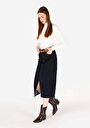 thumb-Afficher les détails de Jupe Bleu Slim Fit Droit Jean Normale Femme