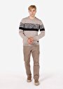 thumb-Afficher les détails de Pull Beige Regular Fit Manches Longues  Homme