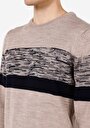 thumb-Afficher les détails de Pull Beige Regular Fit Manches Longues  Homme