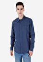 thumb-Afficher les détails de Chemise À Manches Longues Bleu Regular Fit   Homme
