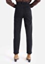 thumb-Afficher les détails de 884 Lauren Pantalon Noir   En  Straight Fit Femme