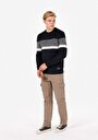 thumb-Afficher les détails de Pull Marine Regular Fit Manches Longues  Homme