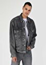 thumb-Afficher les détails de Veste De Blazer Gris Oversize Fit   Homme