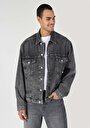 thumb-Afficher les détails de Veste De Blazer Gris Oversize Fit   Homme