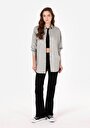 thumb-Afficher les détails de Chemise À Manches Longues Vert Regular Fit Droit Sergé Femme
