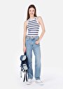 thumb-Afficher les détails de 884 Lauren Pantalon    En  Straight Fit Femme