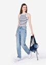 thumb-Afficher les détails de 884 Lauren Pantalon    En  Straight Fit Femme