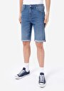 thumb-Afficher les détails de Short Bleu Straight Fit Homme
