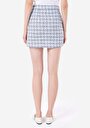 thumb-Afficher les détails de Jupe Bleu Mini Skirt Plaid Polyester Mini Femme