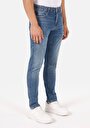 thumb-Afficher les détails de 041 Danny Pantalon Bleu Slim Leg Low Rise En  Slim Fit Homme