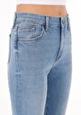 thumb-Afficher les détails de 772 Lonna Pantalon Bleu   En  Slim Fit Femme