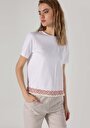 thumb-Afficher les détails de T-shirt À Manches Courtes Blanc Regular Fit  Femme