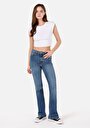 thumb-Afficher les détails de 791 Monica Pantalon Bleu   En  Regular Fit Femme