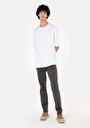 thumb-Afficher les détails de Pantalon Vert Straight Leg Medium Rise En Sergé Straight Fit Homme