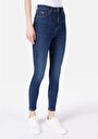 thumb-Afficher les détails de 760 Diana Pantalon Bleu Foncé   En  Skinny Fit Femme