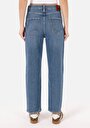 thumb-Afficher les détails de 884 Lauren Pantalon Bleu   En  Straight Fit Femme