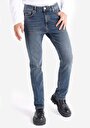 thumb-Afficher les détails de 045 David Pantalon Bleu Straight Leg  En  Regular Fit Homme