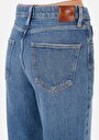 thumb-Afficher les détails de 884 Lauren Pantalon Bleu   En  Straight Fit Femme