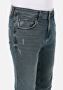 thumb-Afficher les détails de 044 Karl Pantalon Bleu Straight Leg Low Rise En Jean Straight Fit Homme