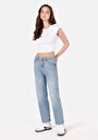 thumb-Afficher les détails de 884 Lauren Pantalon Bleu   En  Straight Fit Femme
