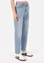 thumb-Afficher les détails de 884 Lauren Pantalon Bleu   En  Straight Fit Femme
