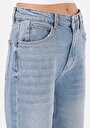 thumb-Afficher les détails de 884 Lauren Pantalon Bleu   En  Straight Fit Femme