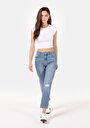 thumb-Afficher les détails de 891 Maya Pantalon Denim   En  Slim Fit Femme