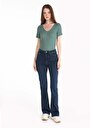 thumb-Afficher les détails de 791 Monica Pantalon Bleu   En  Regular Fit Femme