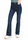 thumb-Afficher les détails de 791 Monica Pantalon Bleu   En  Regular Fit Femme