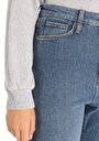 thumb-Afficher les détails de 792 Mila Pantalon Bleu Slim Straight Leg  En  Regular Fit Femme