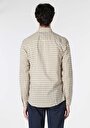 thumb-Afficher les détails de Chemise À Manches Longues Jaune Slim Fit Plaid Oxford Homme