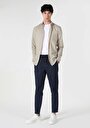 thumb-Afficher les détails de Chemise À Manches Longues Jaune Slim Fit Plaid Oxford Homme