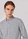 thumb-Afficher les détails de Chemise À Manches Longues Kaki Regular Fit Droit Lin Homme