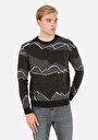 thumb-Afficher les détails de Pull Vert Regular Fit Manches Longues  Homme