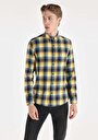 thumb-Afficher les détails de Chemise À Manches Longues Marine Slim Fit   Homme
