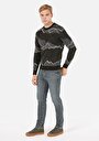 thumb-Afficher les détails de Pull Vert Regular Fit Manches Longues  Homme