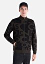 thumb-Afficher les détails de Cardigan Tricot Noir Regular Fit Homme