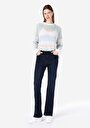 thumb-Afficher les détails de 791 Monica Pantalon Bleu   En  Regular Fit Femme