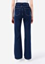 thumb-Afficher les détails de 791 Monica Pantalon Bleu Bootcut Medium Rise En  Regular Fit Femme