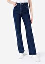 thumb-Afficher les détails de 791 Monica Pantalon Bleu Bootcut Medium Rise En  Regular Fit Femme