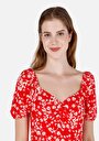 thumb-Afficher les détails de Robe Rouge Regular Fit    Femme