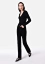 thumb-Afficher les détails de 792 Mila Pantalon Noir   En  Regular Fit Femme