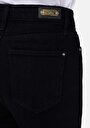 thumb-Afficher les détails de 792 Mila Pantalon Noir   En  Regular Fit Femme