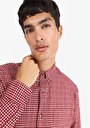 thumb-Afficher les détails de Chemise À Manches Longues Bordeaux Regular Fit   Homme