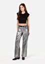thumb-Afficher les détails de 970 Berry Pantalon Noir   En  Regular Fit Femme