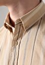 thumb-Afficher les détails de Chemise À Manches Longues Beige Regular Fit   Homme