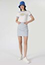 thumb-Afficher les détails de Jupe Bleu Mini Skirt    Femme