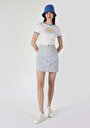thumb-Afficher les détails de Jupe Bleu Mini Skirt    Femme
